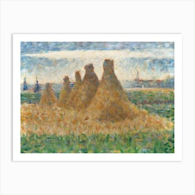 Haystacks, Georges Seurat Art Print