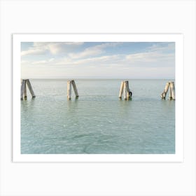 Calm Lake In The Winter Art Print