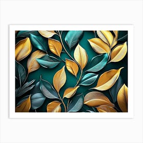 Leaves Background 1 Art Print