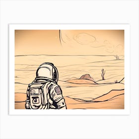 Lost On A Planet Art Print