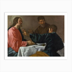 Diego Velázquez The Supper At Emmaus Art Print