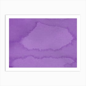 watercolor washes painting art abstract contemporary minimal minimalist emerald purple magenta office hotel living room 6 Art Print