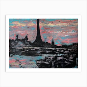 Paris At Sunset Art Print