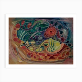 Living Room Abstract Wall Art, Deep Sea  Art Print