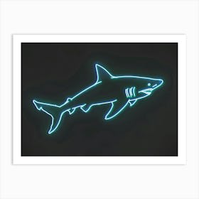 Neon Isistius Genus Shark 5 Art Print