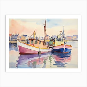 Two Fishing Boats Art Print