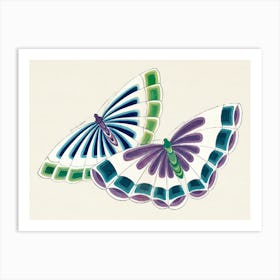 Japanese Butterfly, Cho Senshu (5) Art Print