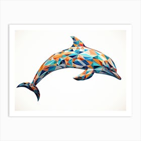 Geometric Dolphin Art Print