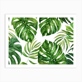 Tropical Leaves 134 Art Print