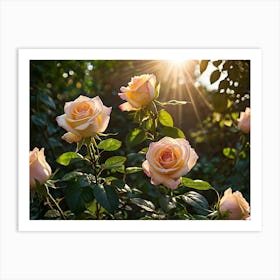 Roses In The Sun 2 Art Print