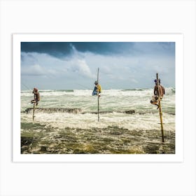 Fishing In The Ocean Art Print