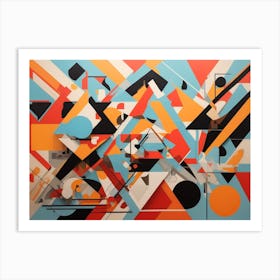 Dreamshaper V7 Abstract Geometric Create An Abstract Artwork U 1 Art Print