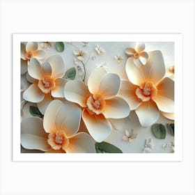 Paper Flowers 15 Art Print