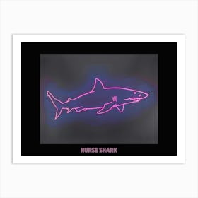 Neon Pink Nurse Shark 1 Poster Art Print