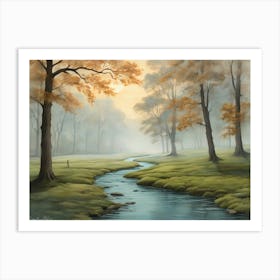 Misty Morning 1 Art Print