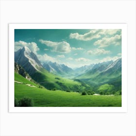 Mountain Landscape Art Print