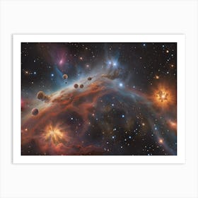 The Primary Matter That Is To Constitute The Cosmos (4th Art) Art Print