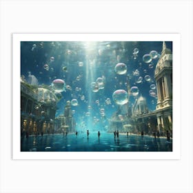 Underwater City Art Print