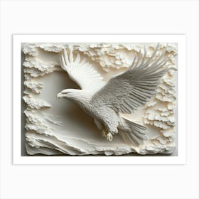 Eagle In Flight 1 Art Print