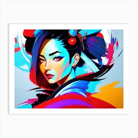 Asian Woman 11 Art Print