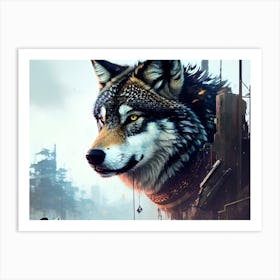 Wolf art 18 Art Print