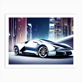 Futuristic Sports Car 8 Art Print