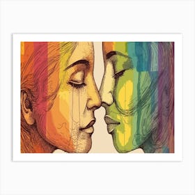 Rainbow Love 2 Art Print