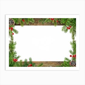 Christmas Frame 6 Art Print