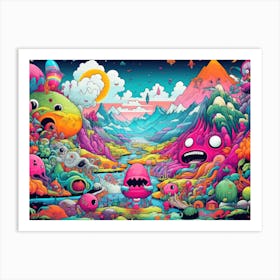 Monsters In The Sky 1 Art Print