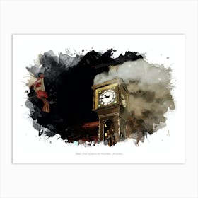 Steam Clock, Gastown & Chinatown, Vancouver Art Print