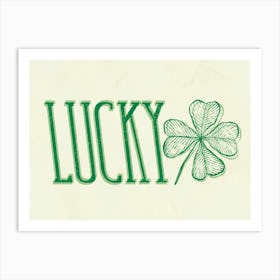 Lucky Shamrock Art Print