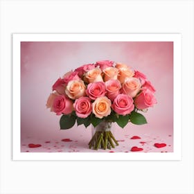 Pink Roses 2 Art Print