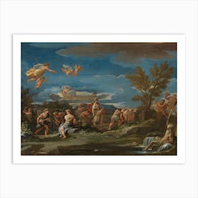 Mythological Scene Of Agriculture, Luca Giordano Art Print