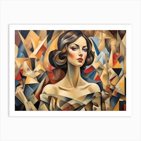 Abstract Of A Woman 1 Art Print