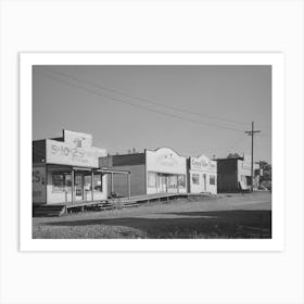 Untitled Photo, Possibly Related To Some Of The Business Enterprises At Central Valley, California, This Section Of Art Print