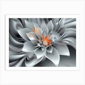 Abstract Flower Art Print