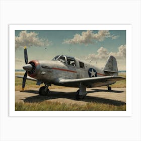 Airplane Hamptons style Art Print