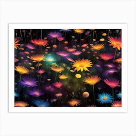 Colorful Flowers 4 Art Print