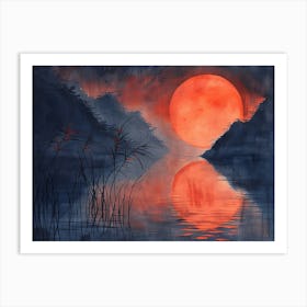 Asian Sunset Metal Print Art Print