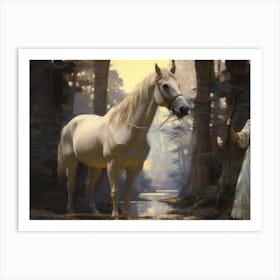 Rustic Vintage Horse Art Print