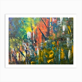 Abstract Acrylic with Palette Knife Art Print