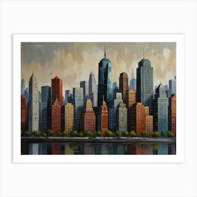 New York City Skyline 7 Art Print