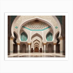 Interior Of A Mosque Art Print