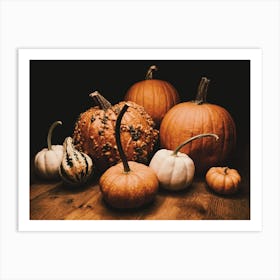 Halloween Pumpkins Art Print