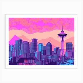 Vancouver Skyline 2 Art Print