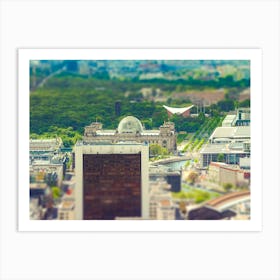 Aerial View Of Berlin Skyline With Reichstags Building Art Print