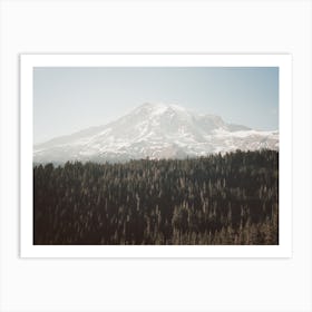 Mountain Peak Forest Art Print