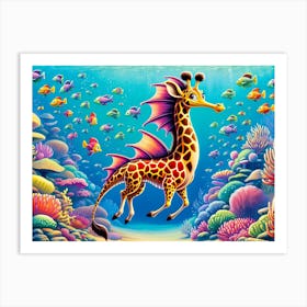 Giraffish Art Print