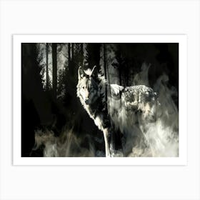 Wolf Spirit Animal - White Wolf Art Print