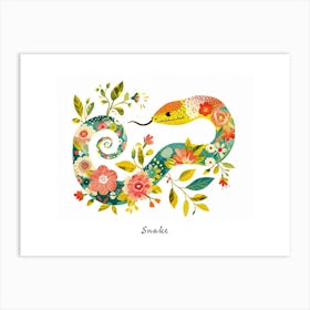 Little Floral Snake 1 Poster Art Print